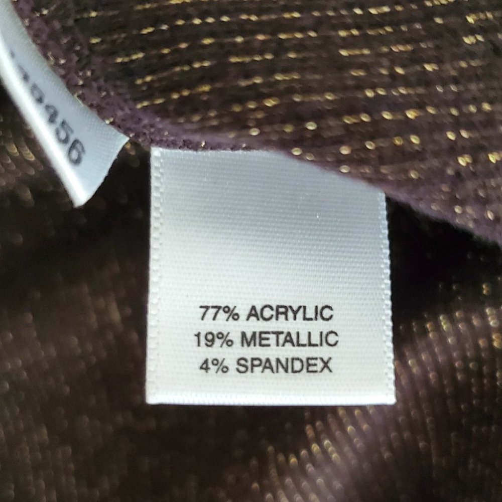 Ann Taylor Sleeveless Surplice V-neck Top | Like New | XSP | Brown Gold Metallic - Picture 9 of 13